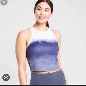 Shanti crop tank in watercolor. Women’s small Athleta.